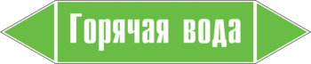 Маркировка трубопровода "горячая вода" (пленка, 358х74 мм) - Маркировка трубопроводов - Маркировки трубопроводов "ВОДА" - Магазин охраны труда ohranatruda-shop.ru